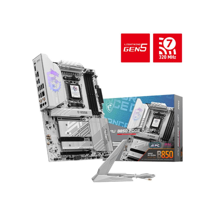 MSI MPG B850 EDGE TI WIFI matična ploča AMD B850 Utor AM5 ATX