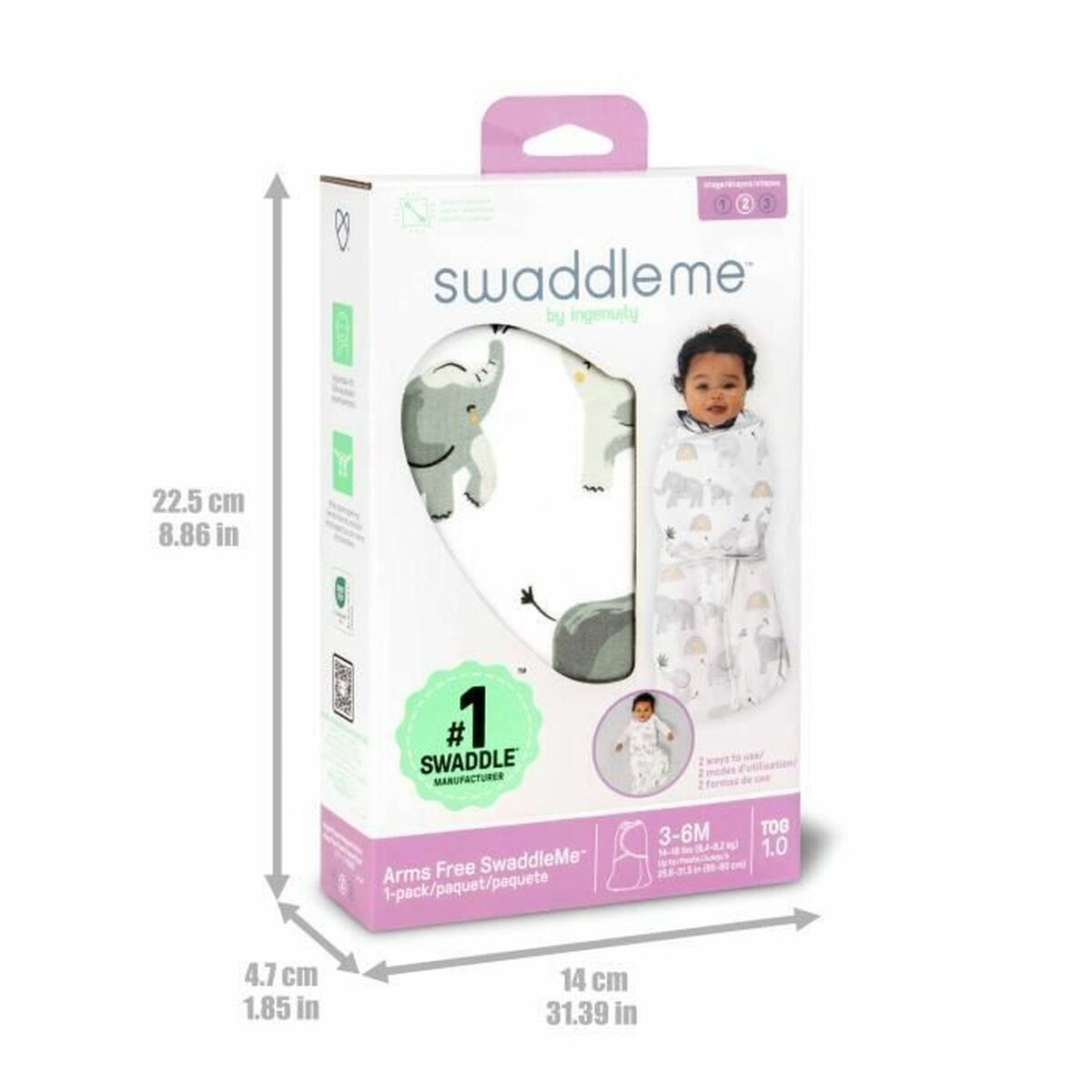 Vreća za spavanje za bebe Ingenuity Pamuk 3-6 Mjeseci