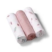 BabyOno Tetra pelene Muslin Cvijeće, roza
