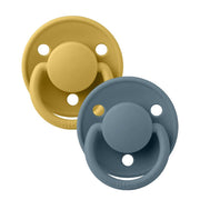 BIBS De Lux dude (silikon) - Mustard/Petrol