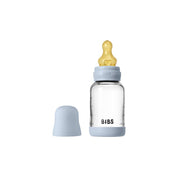 BIBS set (staklena bočica 120 ml i sisač S), Baby Blue