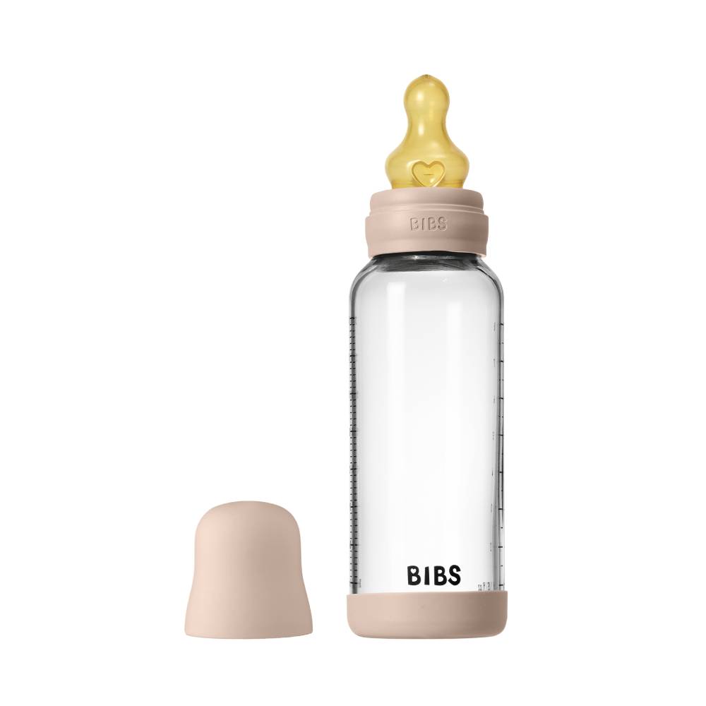 BIBS set (staklena bočica 240 ml i sisač M), Blush