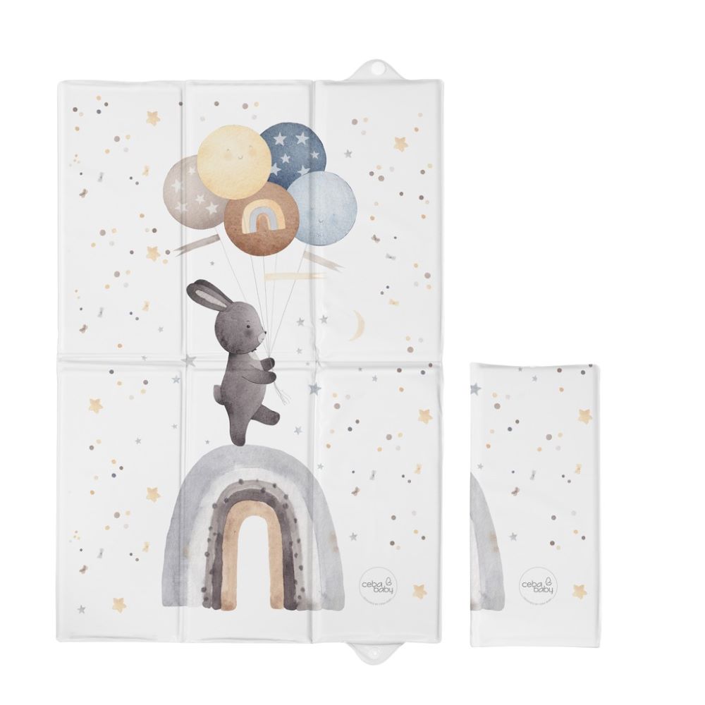 Ceba Baby Sklopiva podloga za prematanje 60x40 cm, Basic Rainbow Walk