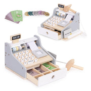 Ecotoys Drvena blagajna 3 god+, bijela