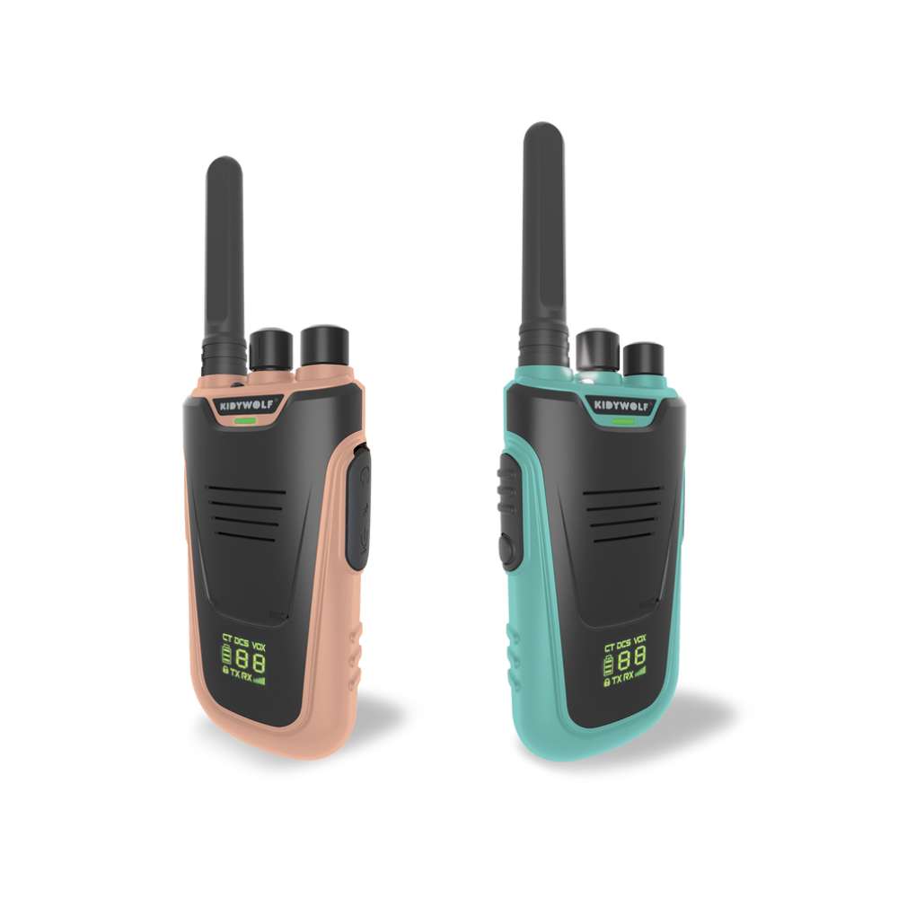 KIDYWOLF walkie-talkie - rozi/tirkizni