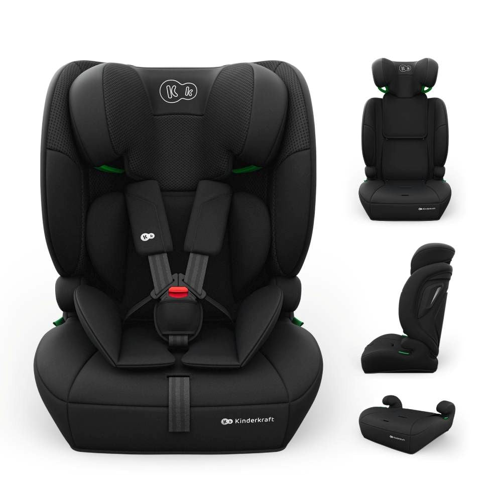 Kinderkraft autosjedalica Comfort Up 2 plus i-Size 9-36 kg (76-150 cm) bez Isofix-a, Black
