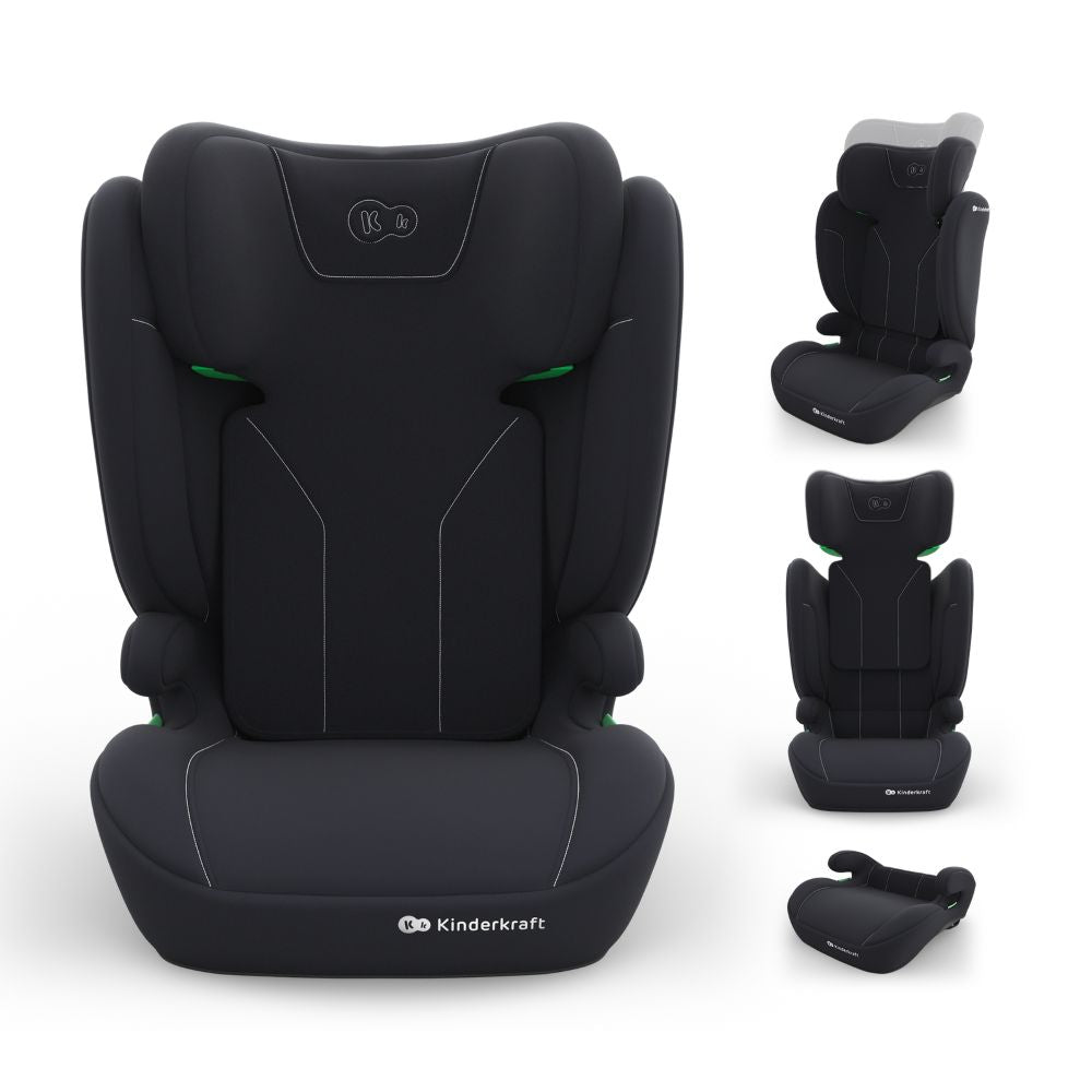 Kinderkraft autosjedalica I-Spark 2 Plus i-Size 15-36 kg (100-150 cm) bez Isofix-a, Black