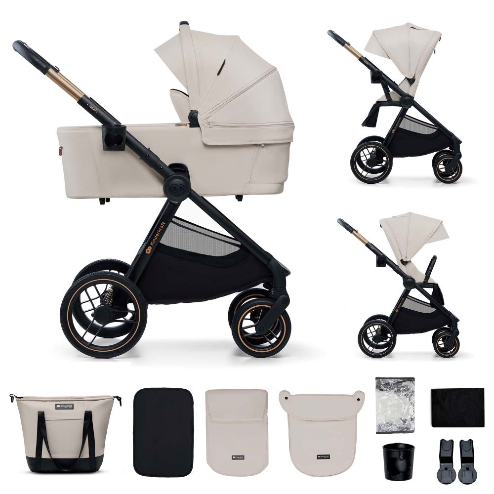 Kinderkraft dječja kolica Nea 2 3u1 - Soft Beige B