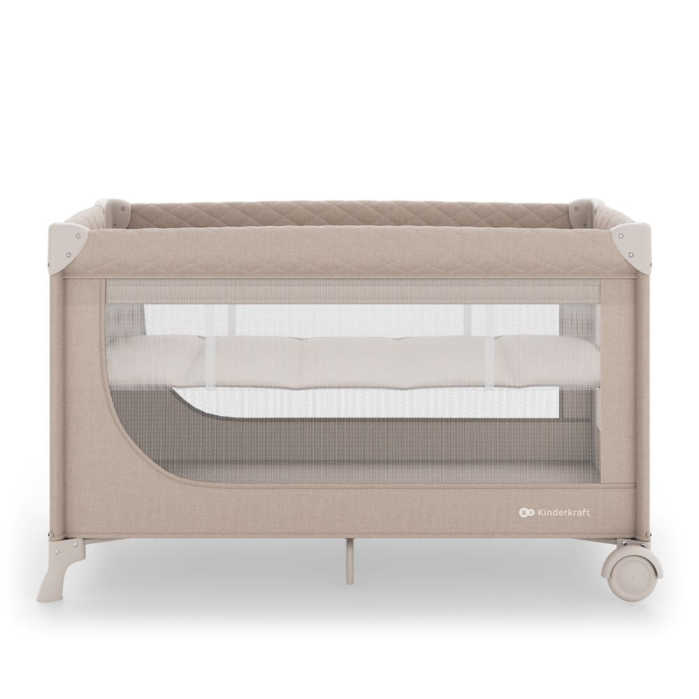 Kinderkraft Putni krevetić LEODY UP, Beige