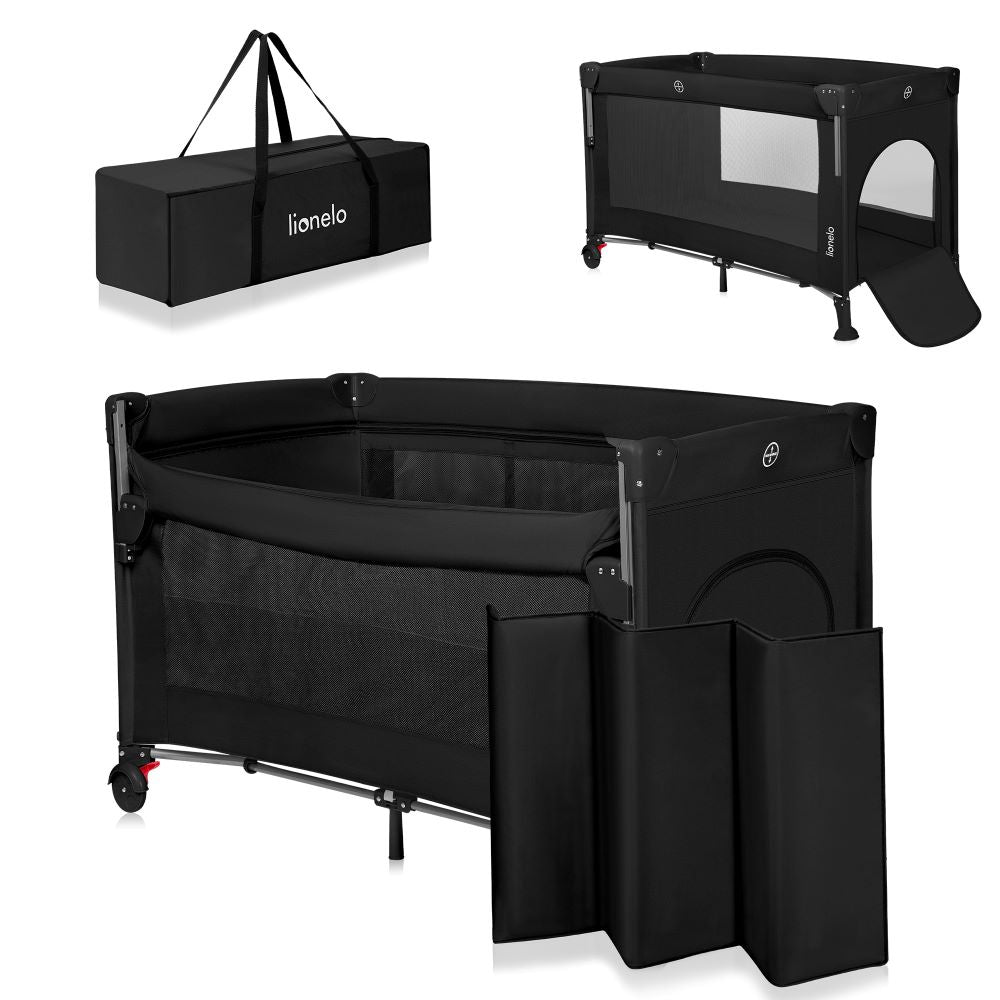 Lionelo krevetić 3u1 Ellen, Black Carbon