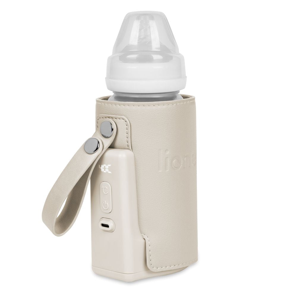 Lionelo Thermup Go Plus električni prijenosni grijač bočica - TERMOSICA s baterijom - Beige Calm