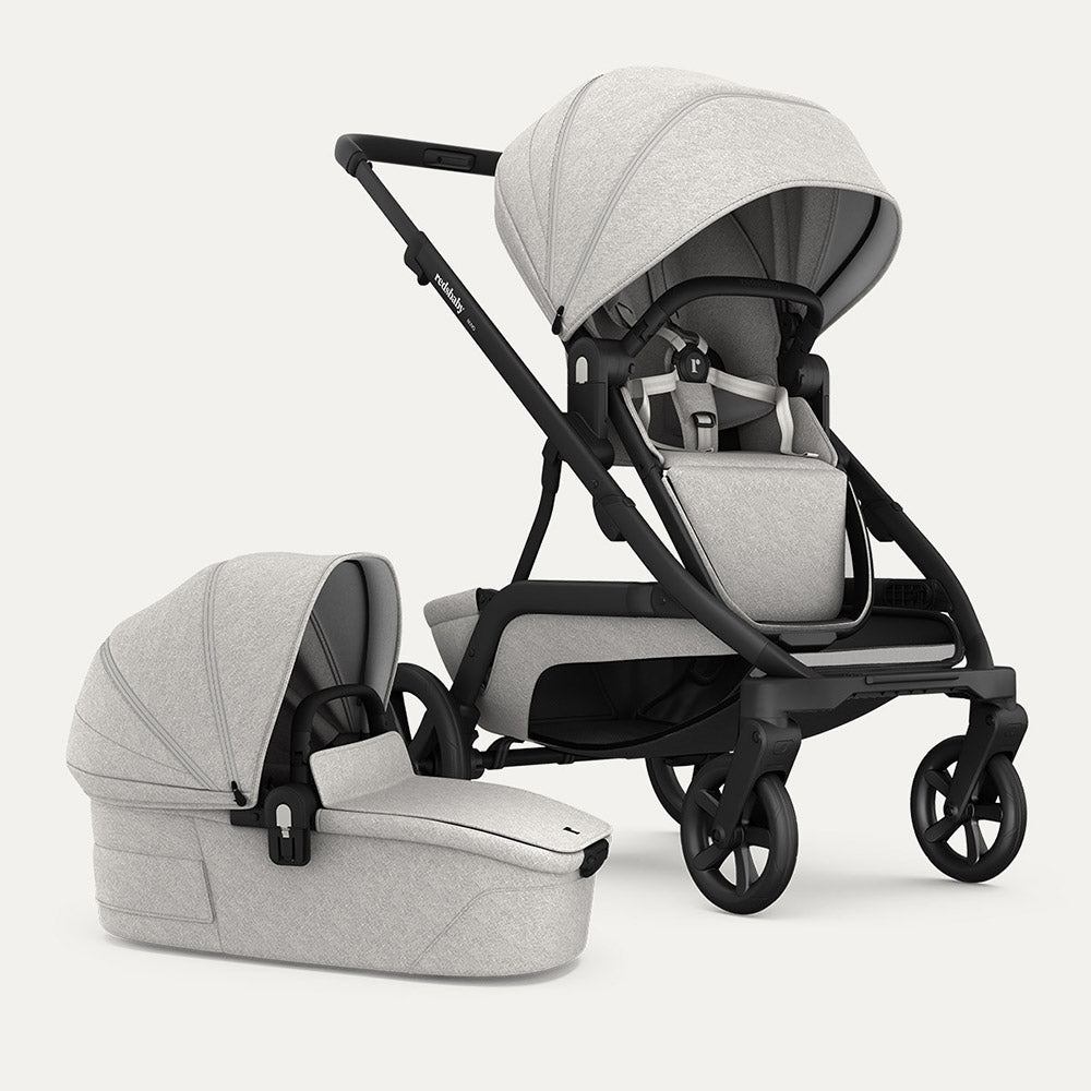 REDSBABY NUVO Twin dječja kolica 2u1 Gun Metal, Pebble M