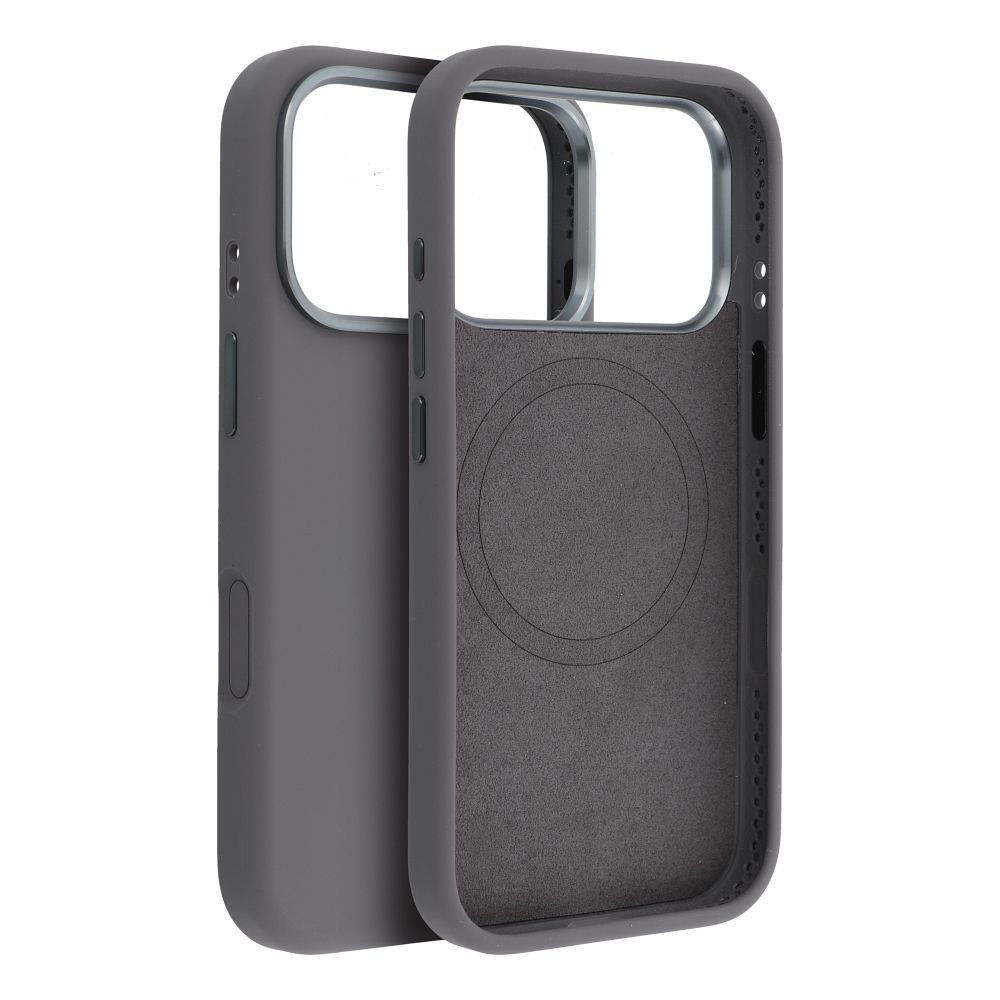 iPhone 17 Pro Forcell F-Protect Frame Premium maska kompatibilna s MagSafeom – siva