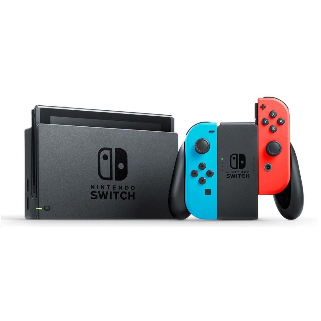 Nintendo Switch V2 2019 prijenosna igraća konzola 15,8 cm (6.2") 32 GB Ekran osjetljiv na dodir Wi-Fi Crno, Plavo, Crveno