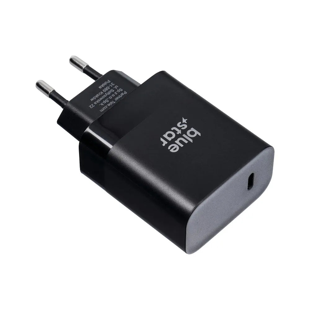 BLUE STAR 3A 45W Type C PD QC4.0 TFB-TC-45W polnilec - črn