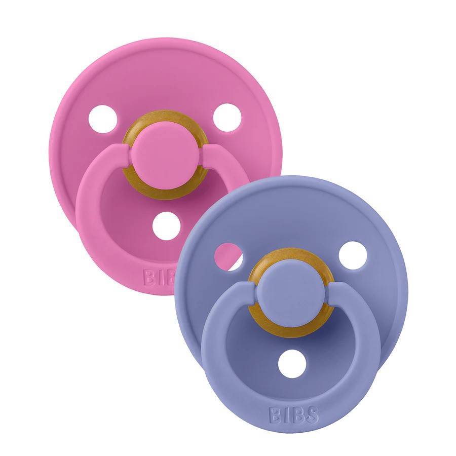 BIBS Colour dude (okrugle) - Bubblegum/Peri (vel.2)