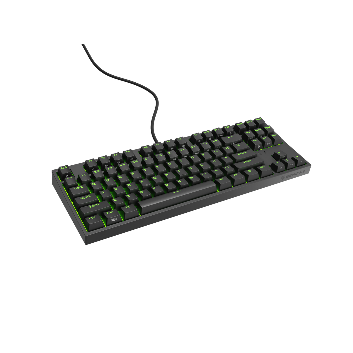 GENESIS Thor 404 TKL US Gateron Yellow tipkovnica Igranje USB QWERTY US Međunarodna Crno
