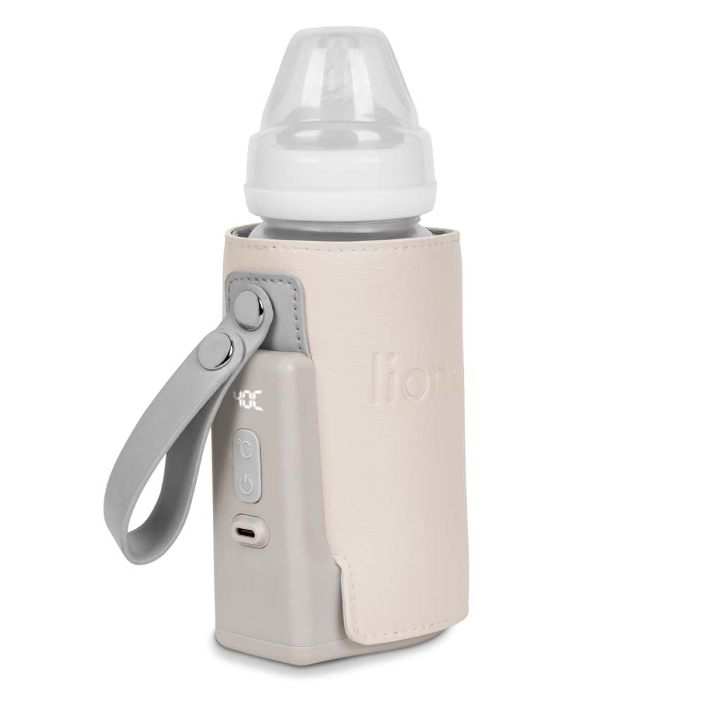 Lionelo Thermup Go Plus električni prijenosni grijač bočica - TERMOSICA s baterijom - Beige Sand