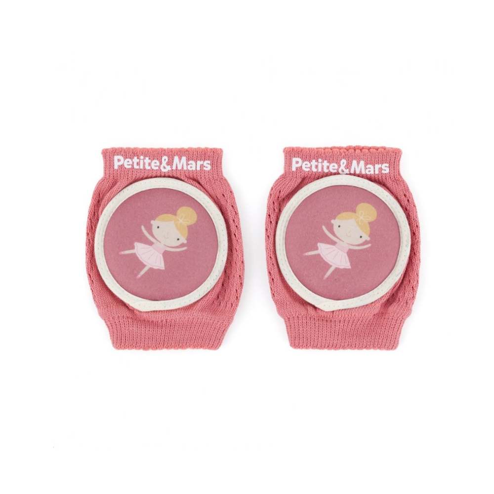 PETITE&MARS Zaštita za koljena za puzanje 6 m+ Follow, Dusty Rose