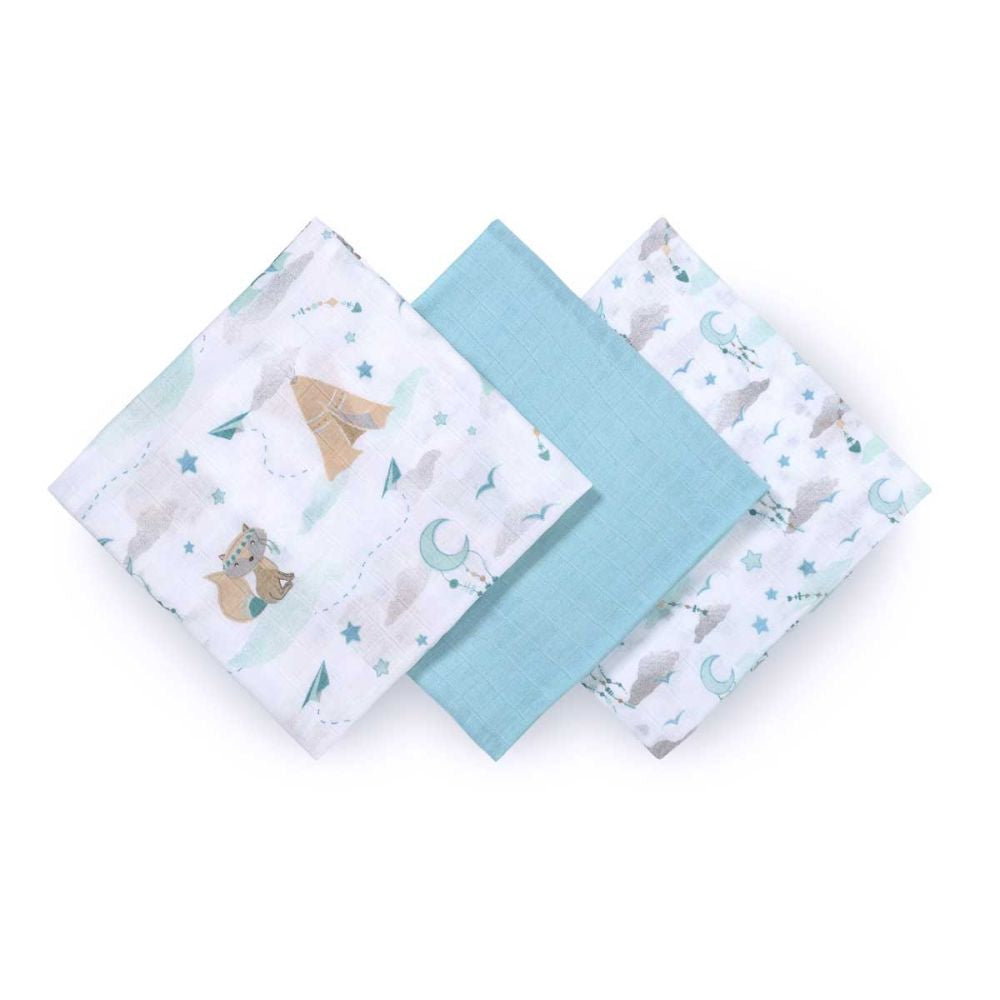 BabyOno Bambus tetra pelene Šator, plava