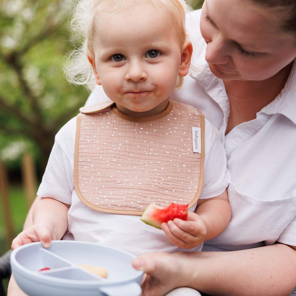 BabyOno Podbradak od muslina 0 mj+, smeđi