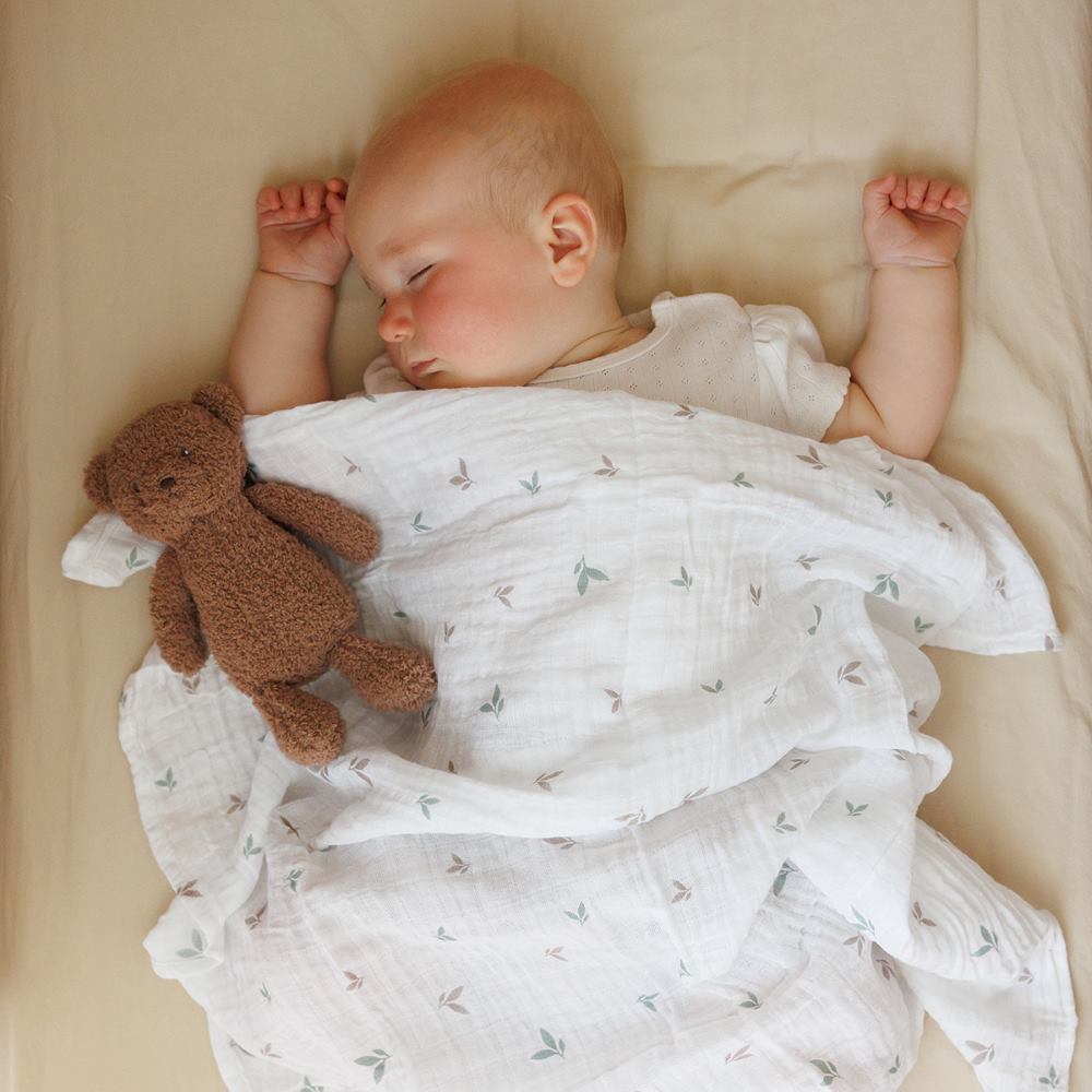 BabyOno Tetra pelene Muslin Ježić, zelena