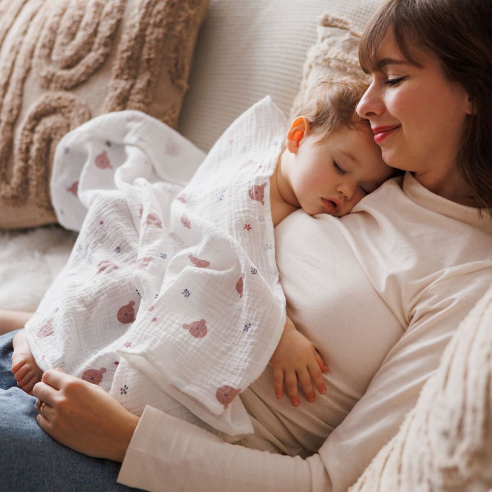 BabyOno Tetra pelene Muslin Medo, roza