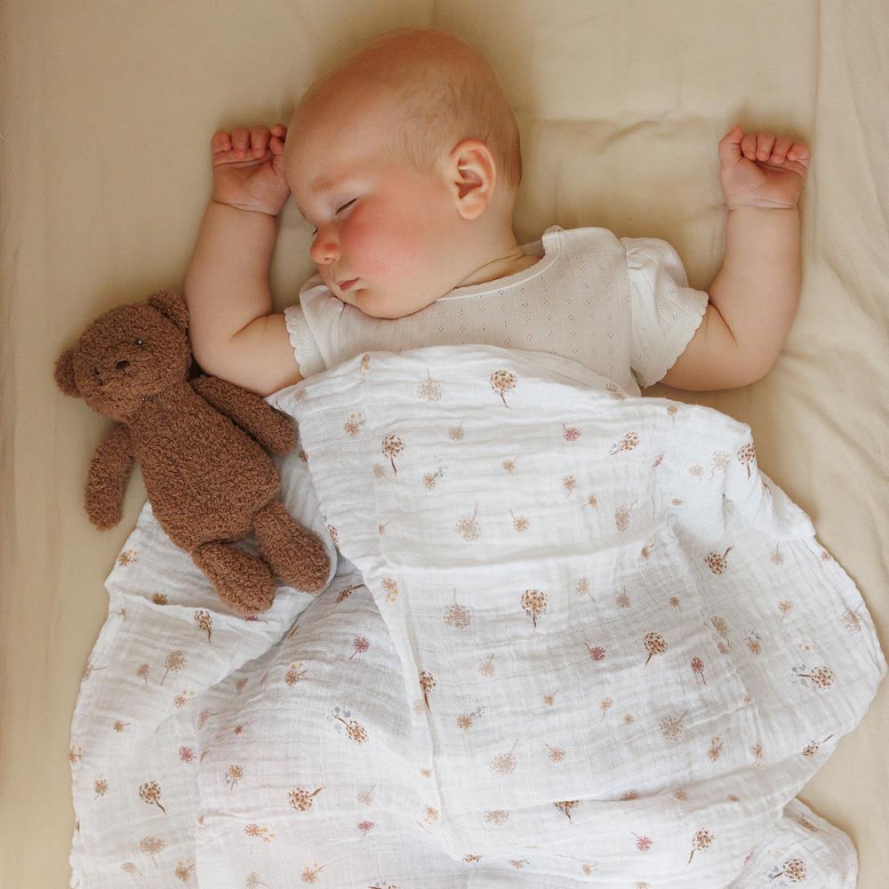 BabyOno Tetra pelene Muslin Medo u autu, bež
