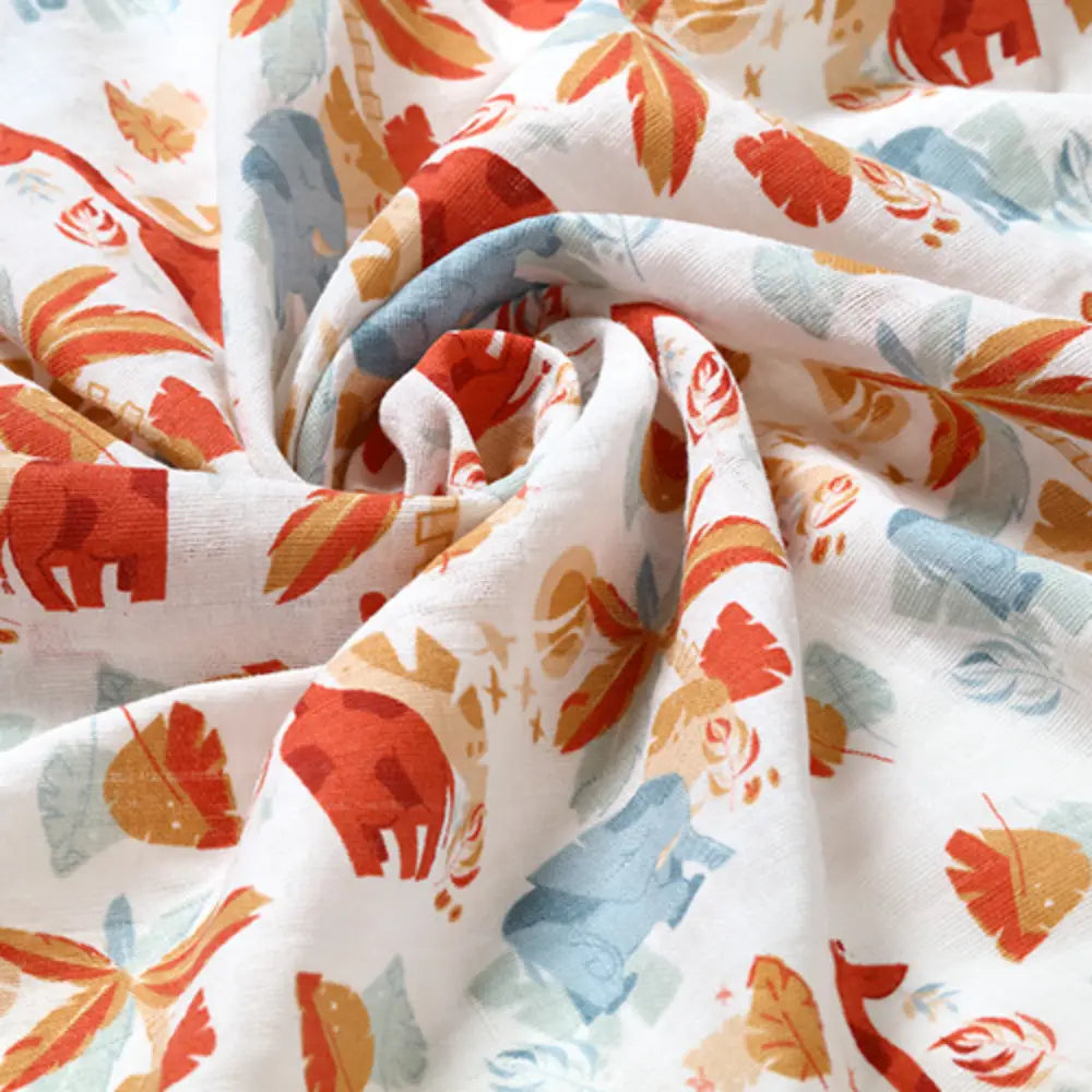 BabyOno Tetra pelene Muslin Safari, pastelno plava