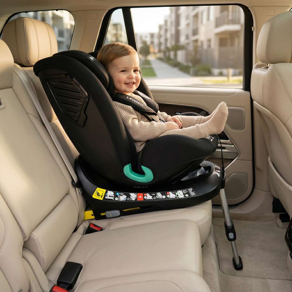 Cangaroo i-Protect autosjedalica i-Size 0-36kg (40-150 cm) 360, Deep Forest Green