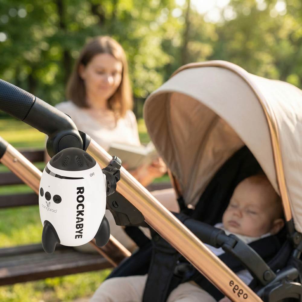Cangaroo Rockabye uređaj za ljuljanje kolica, bijela
