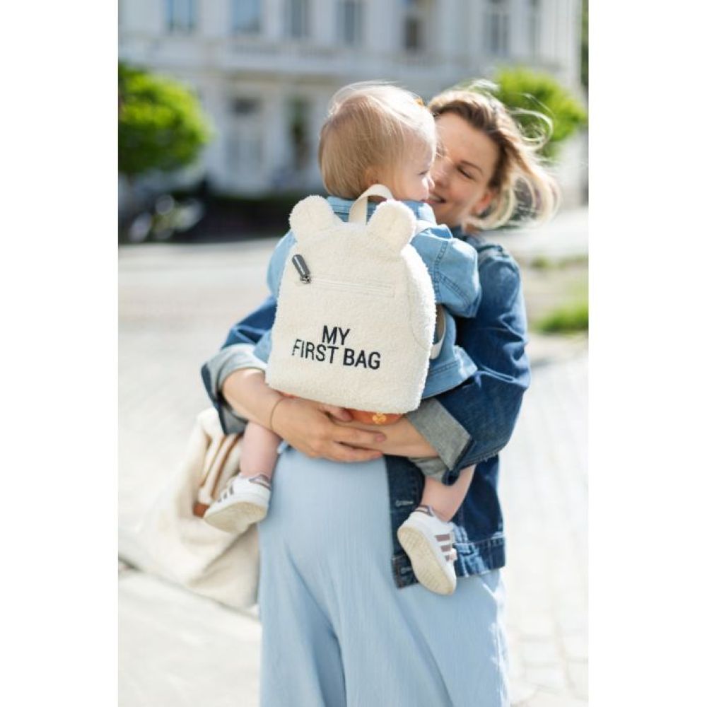 Childhome Ruksak My First bag, Teddy off white