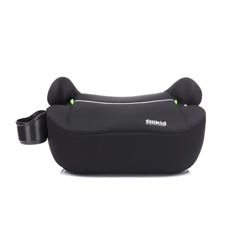 Fillikid Booster/sjedalo za auto (125-150 cm) s Isofix priključkom i držačem za čašu, crna