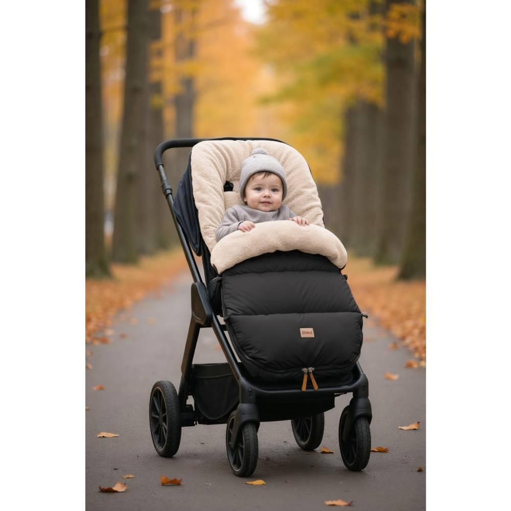 Fillikid Footmuff Kinley zimska vreća za kolica, Teddy black