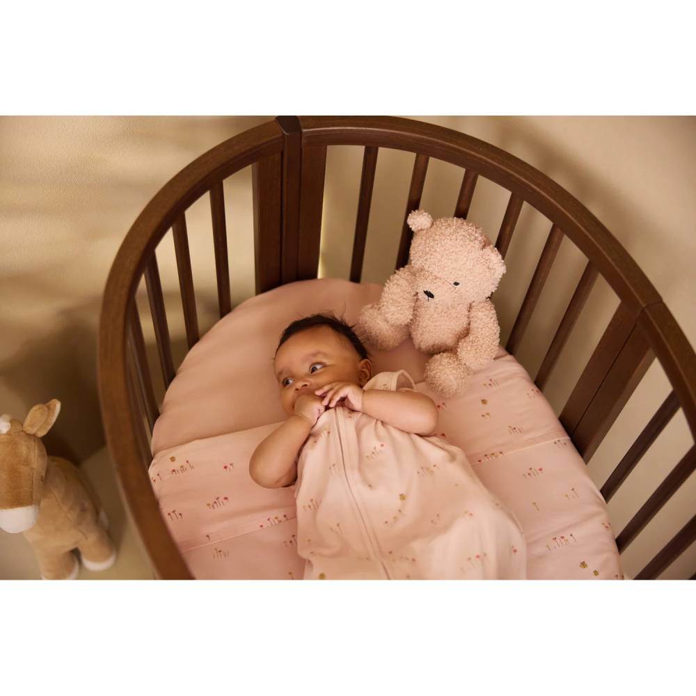Jollein Plahta s gumicom Jersey 60x120 cm 2 kom, Blush/Wild Rose
