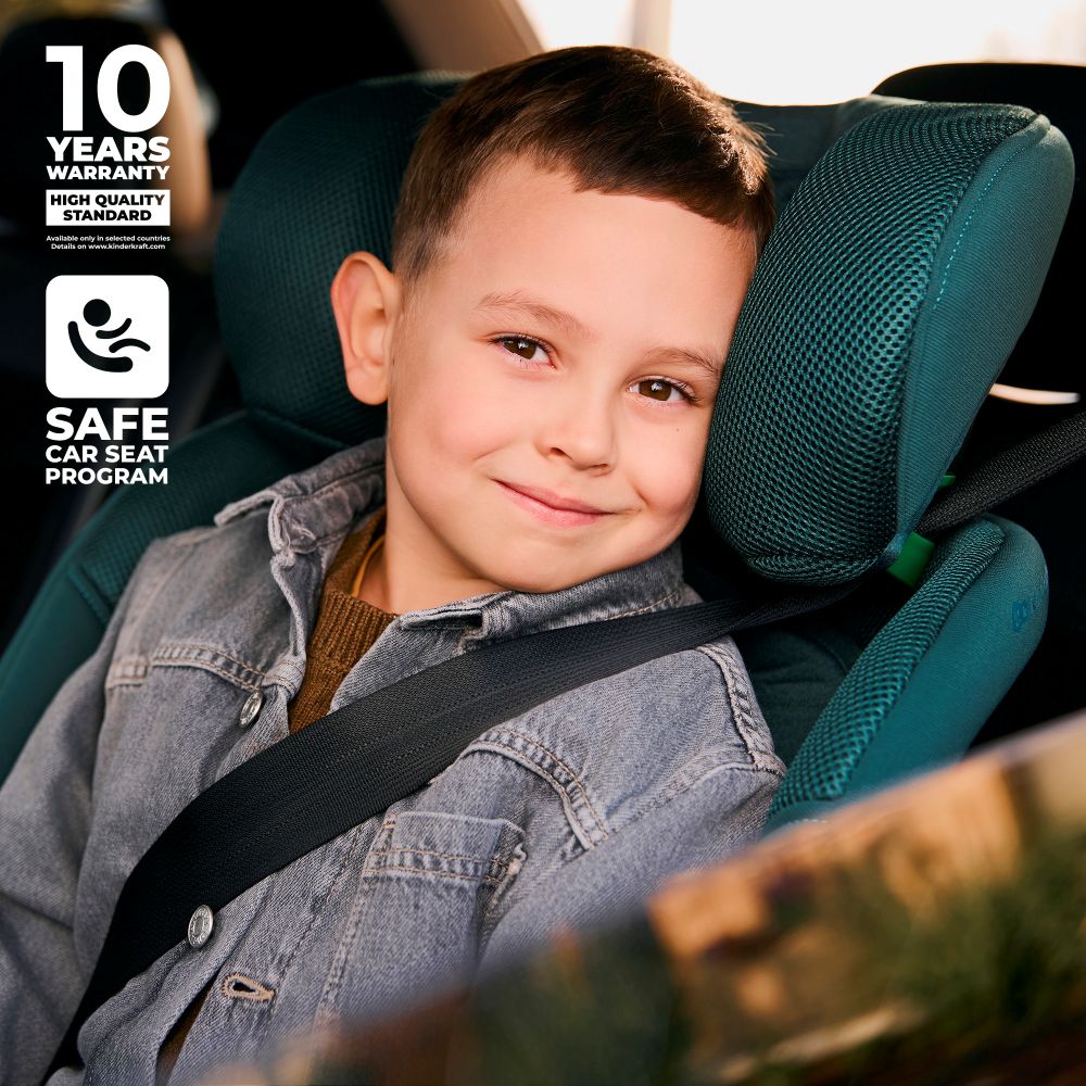 Kinderkraft autosjedalica XRIDER 2 i-Size 0-36 kg (40-150 cm) 360, zelena