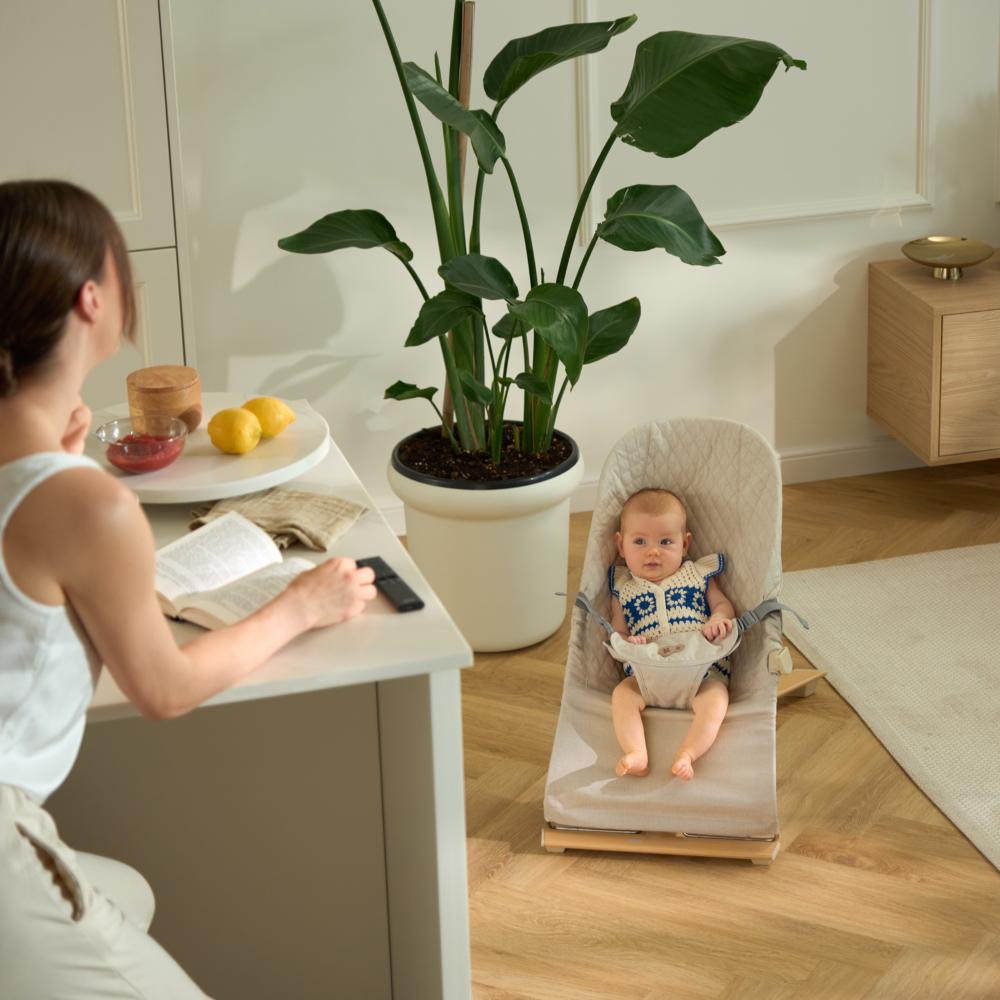 Kinderkraft Ležaljka MIMI, svijetlo siva