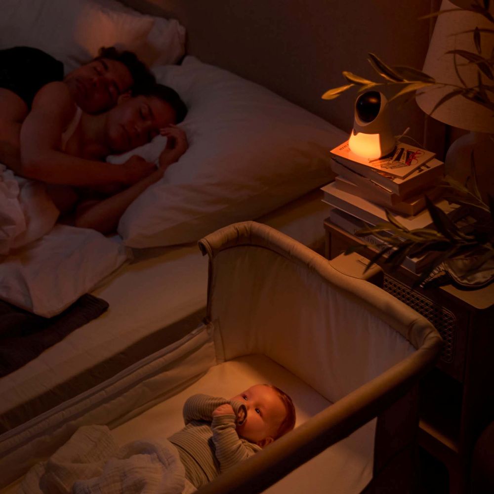 Kinderkraft NITEEYE GLOW bežični baby monitor s noćnim svjetlom, White