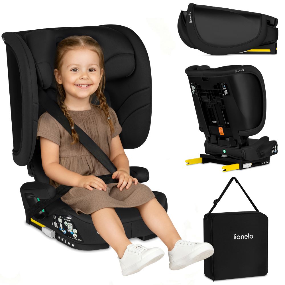 Lionelo autosjedalica Orin i-Size 9-36 kg (76-150 cm), Black Carbon