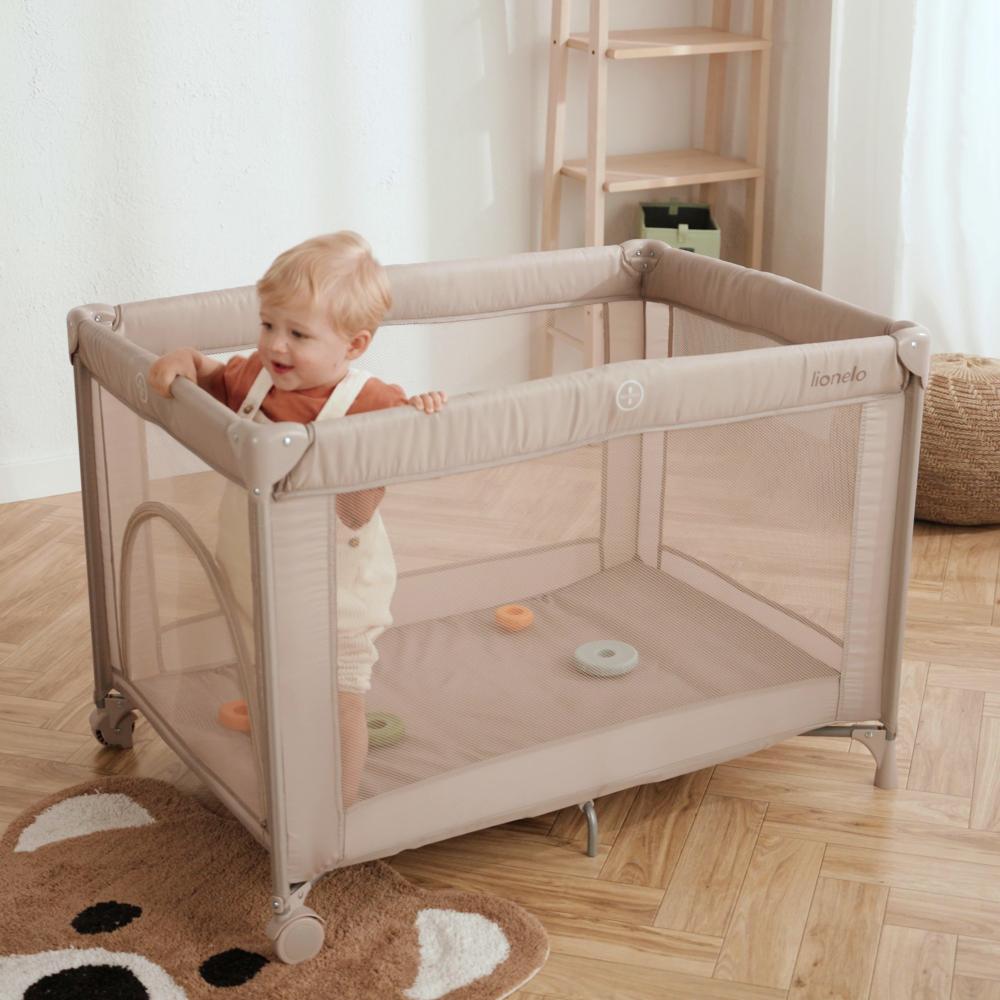 Lionelo putni krevetić 2u1 Amelie, Beige Sand