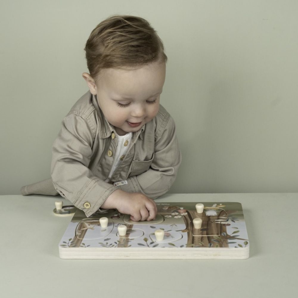 Little Dutch Drvene puzzle sa zvukom Forest Friends