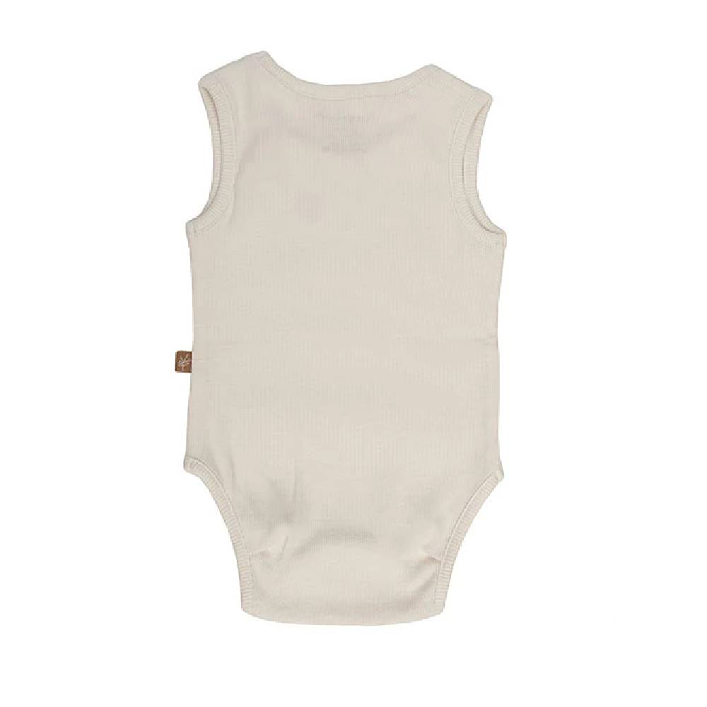 Lunilou - Rebrasti bodi bez rukava, Off White, vel. 80/86