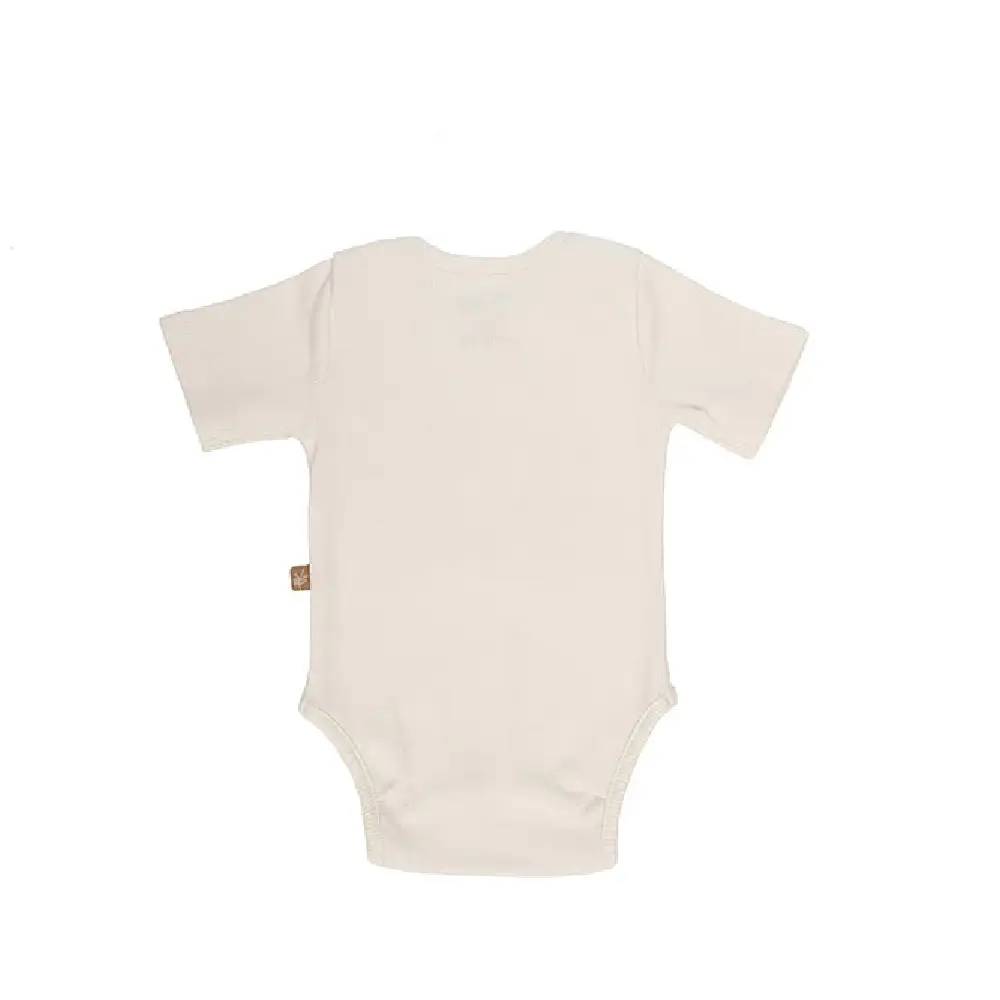 Lunilou - Rebrasti bodi kratki rukav, Off White, vel. 92/98