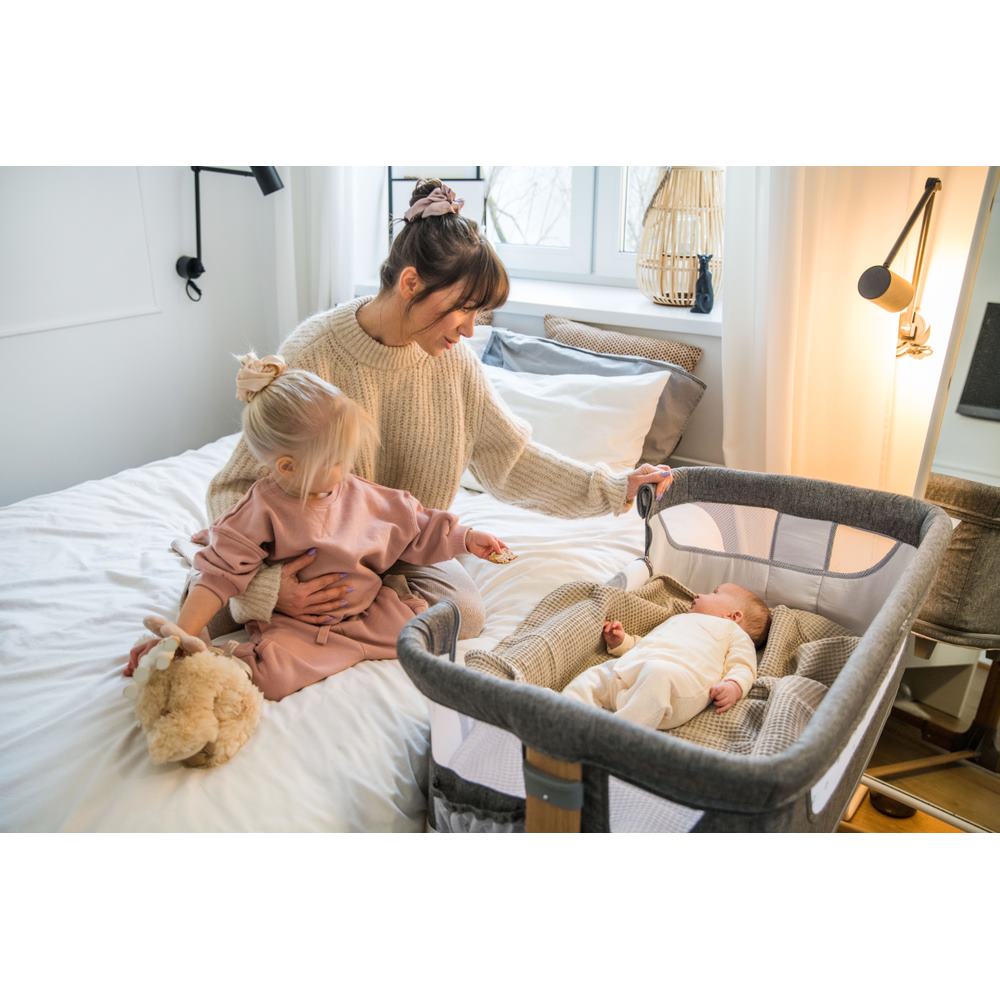 MoMi SMART BED 4u1 krevetić, svijetlo siva