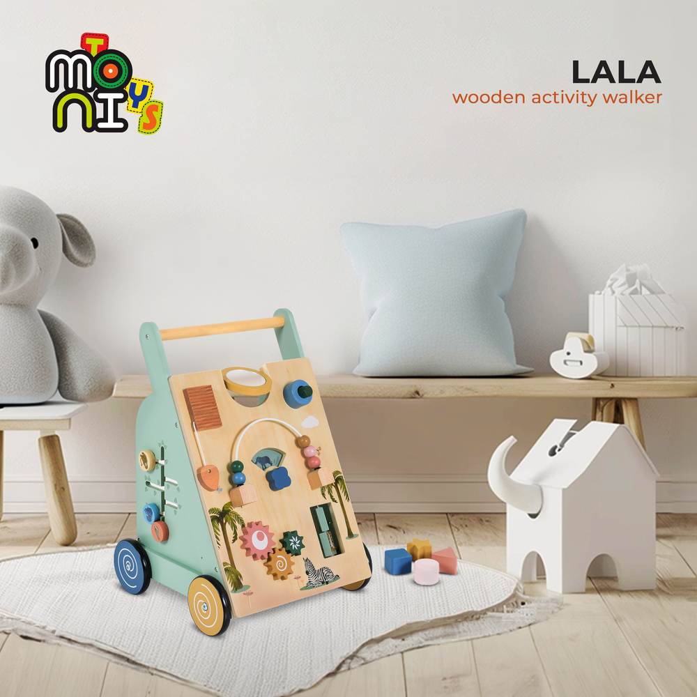Moni Toys Lala drvena guralica 18m + 24011