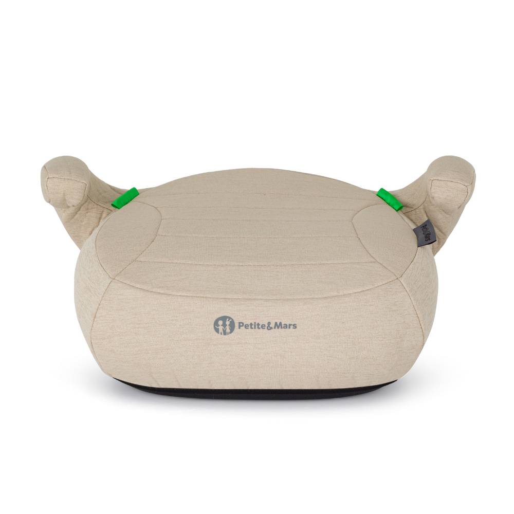 PETITE&amp;MARS booster autosjedalica Zuno (125-150 cm) bez Isofix-a, Sage Beige