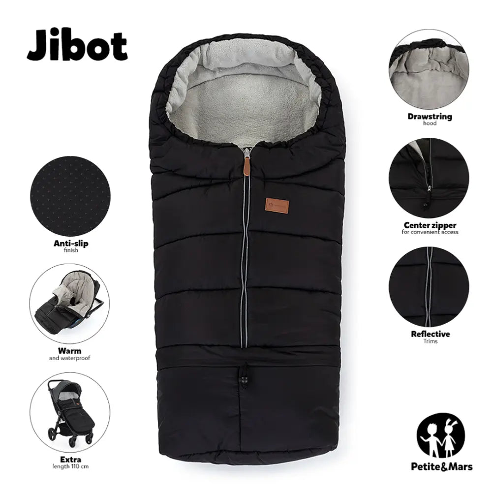 PETITE&MARS Footmuff Jibot 3 u 1 zimska vreća za kolica - Charcoal Grey
