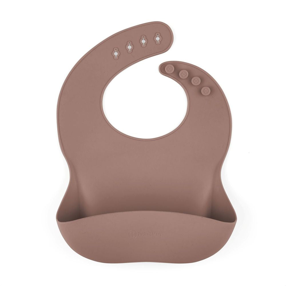 PETITE&MARS Silikonski podbradak 6 m+ Take&Match, Velvet Latte