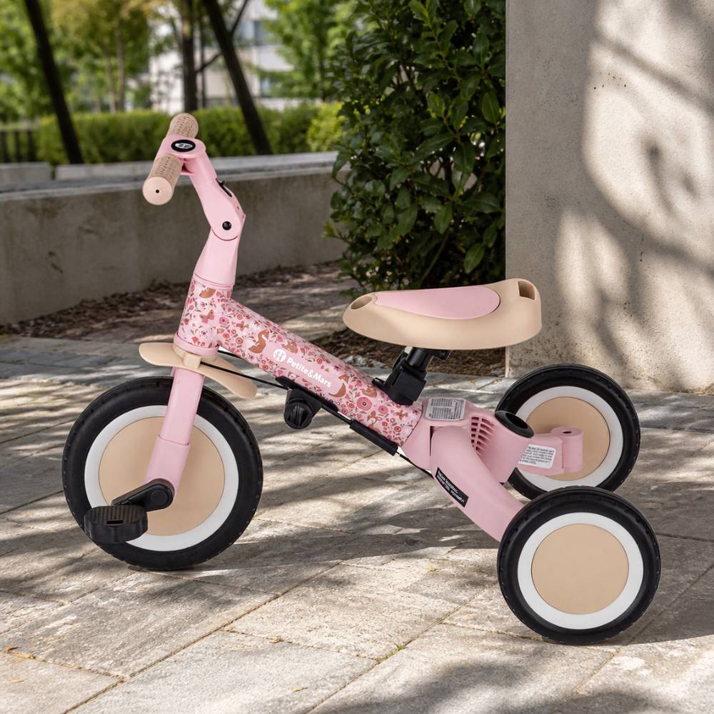 PETITE&MARS Tricikl Turbo 5 u 1 - Rosy Wilderness