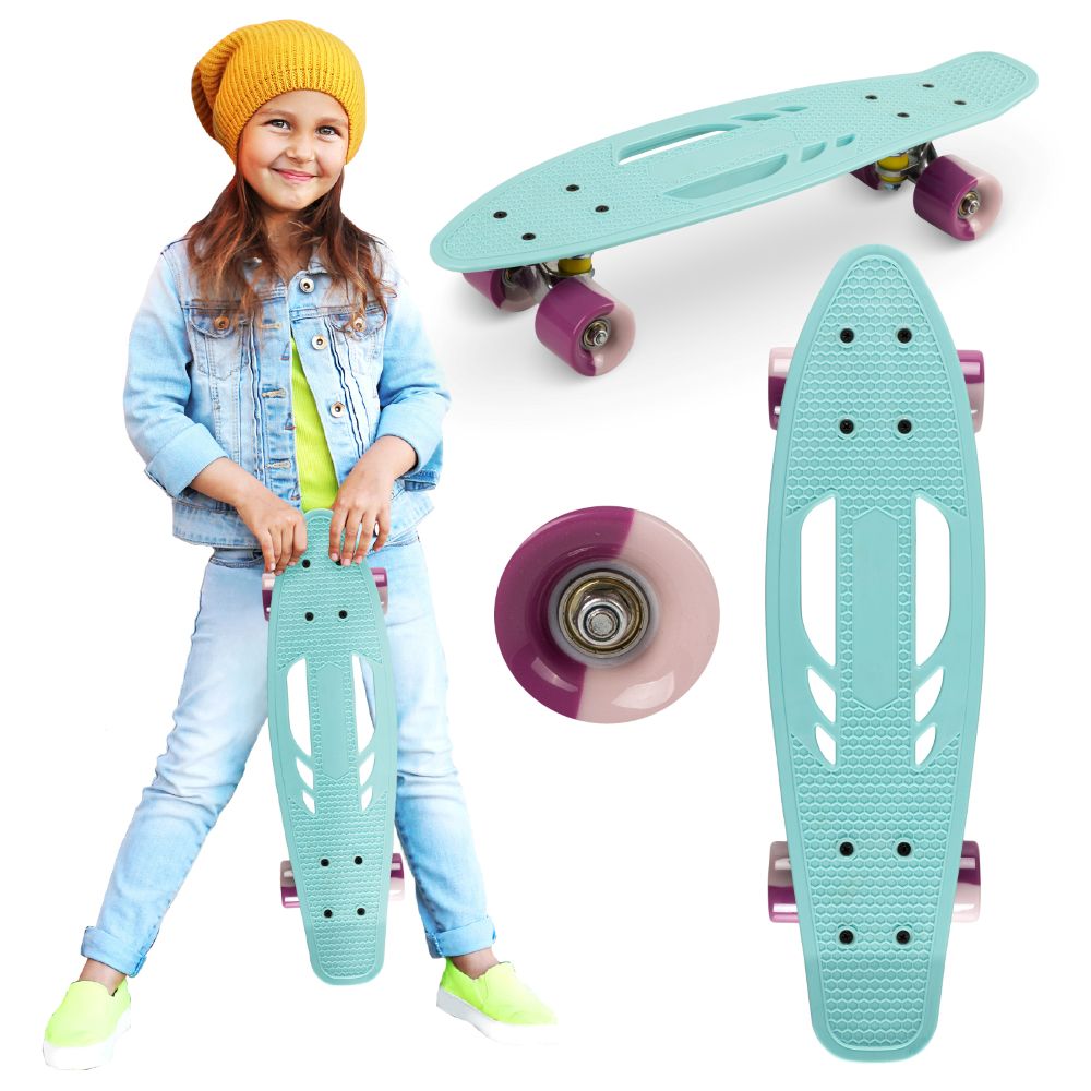 QKIDS GALAXY skateboard, light blue